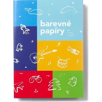 Sada barevných papírů SVĚT A4, 10 listů