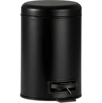 Odpadkový koš Koupelnový koš Black 3L