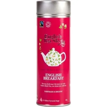 Nápoj English Tea Shop Čaj English Breakfast Bio Fairtrade, v plechovce