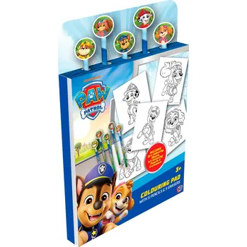 omalovánky Tlapková patrola Omalovánky s pastelkami