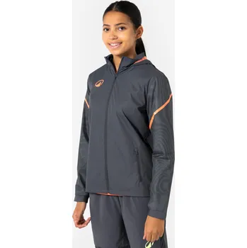 Dámská bunda KIPSTA Dámská fotbalová bunda do deště Viralto 2XS ORANŽOVÁ|RŮŽOVÁ|ŠEDÁ