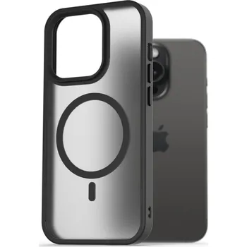 Pouzdro na mobilní telefon AlzaGuard Matte Case Compatible with MagSafe pro iPhone 15 Pro černý