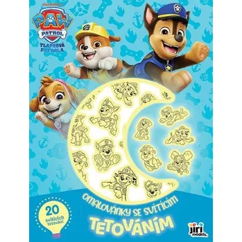 Tlapková patrola - Omalovánky se svítícím tetováním