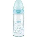 NUK Skleněná kojenecká láhev NUK First Choice 240 ml tyrkysová | Velikost: