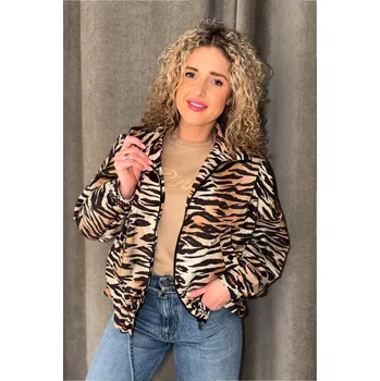 Dámský kabát Dámská bunda PINKO DOTTY 106264A333ZC8 zvířecí Velikost: M