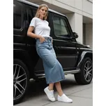 Dámská džínová sukně ROSA LOVE Dstreet CY0511 Barva: Modrá - světle, Velikost: S