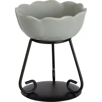 Aroma lampa Aromalampa květina šedá, 11 cm