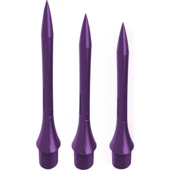 Příslušenství pro šipky Hroty na šipky Caliburn Bamboo SMOOTH Purple Steel 28 mm