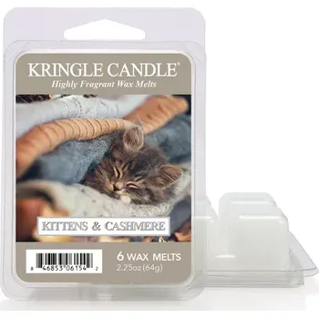 Vůně do bytu Kringle Candle – vonný vosk Kittens & Cashmere, 64 g