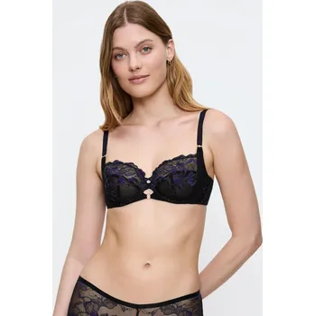 Podprsenka Dámská podprsenka Wild Gardenia Florale W - BLACK - černá 0004 - TRIUMPH BLACK 90D