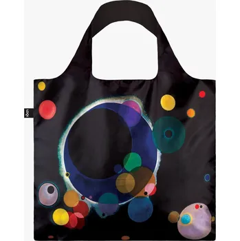Nákupní taška LOQI skládací taška - MUSEUM - SEVERAL CIRCLES