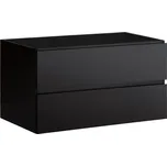 CERANO - Koupelnová skříňka pod umyvadlo Carole - černá matná - 79x48x45 cm