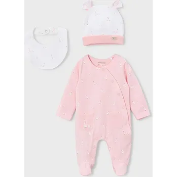 Kojenecký overall Kojenecké dupačky Mayoral Newborn 1728.1A.Newborn.PPY2 růžová 30X, vel. 80