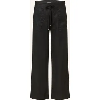 Dámské kalhoty Lauren Ralph Lauren Dámské Lněné Kalhoty, černá, 34