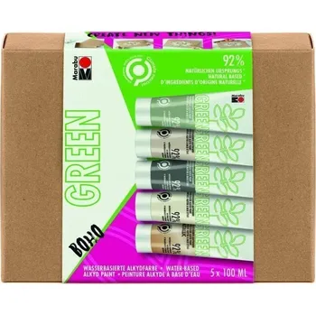 Marabu Green Sada Alkydových barev Boho 5x 100 ml