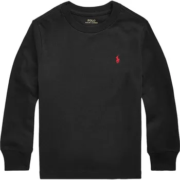 Pánské tričko Bavlněné tričko s dlouhým rukávem Polo Ralph Lauren 322843804001 černá 99X, vel. 94-100
