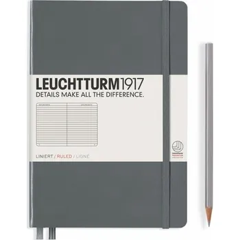 Blok LEUCHTTURM1917 Notebook (A5), lined, anthracite