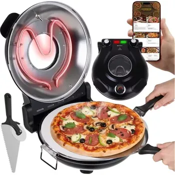 Příprava pizzy Domácí pec na pizzu s kamenem – 1200 W