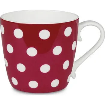 Puntíky ruby - hrnek