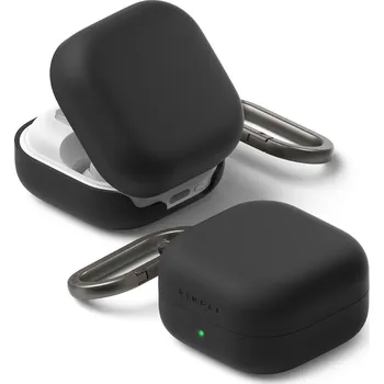 Náhradní kryt pro mobilní telefon Kryt Ringke Silikonový Samsung Galaxy Buds 4 / 4 Pro Black