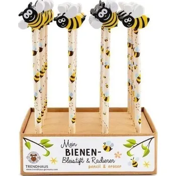 Grafitová tužka Tužka s gumou - Včelka
