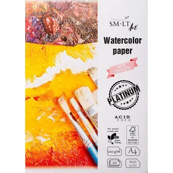 Výtvarný papír SMLT Art Blok PLATINUM akvarel A4 - 20 listů