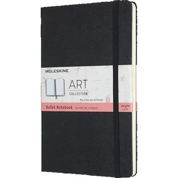 Zápisník Moleskine Art Bullet - tvrdé desky - L, tečkovaný, černý