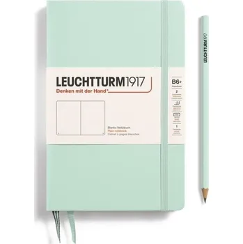 Blok Leuchtturm1917 Zápisník Mint Green Paperback B6+ čistý