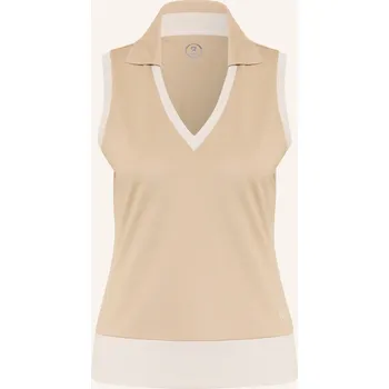 Dámské oblečení Bogner Dámská Piqué Polokošile Alysha, velbloudí / krémová, 40