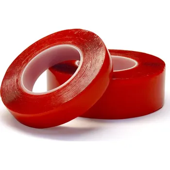 Informační tabulka Oboustranná lepicí páska bez nosiče, 25 mm × 33 m × 1,0 mm, vysoce transparentní