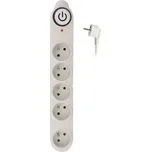 Solight přepěťová ochrana, 150J, 5 zásuvek, 5m, bílá