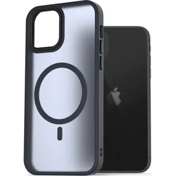 Pouzdro na mobilní telefon AlzaGuard Matte Case Compatible with Magsafe pro iPhone 11 tmavě modrý