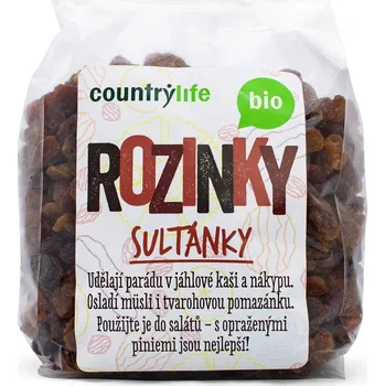 Sušená potravina Rozinky sultánky 500 g BIO COUNTRY LIFE - min. trv. do 01. 02. 2026