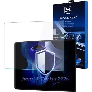 Autolékárnička 3mk Matná ochranná fólie na displej navigace pro Renault Captur 2024- – TechWrap Matte™ Center Display