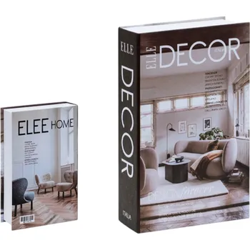 Dekorativní falešná kniha s úložným prostorem, otevíratelná, design Elle Decor - Stylová dekorace s úložným prostorem pro moderní interiéry