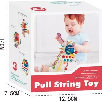 Hračka pro nejmenší Senzorická kousací hračka – chobotnice