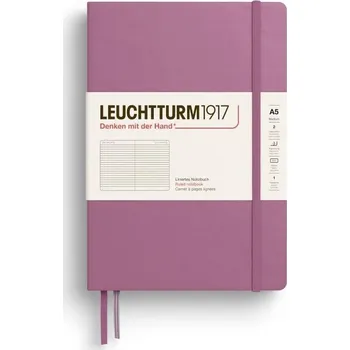 Blok Leuchtturm1917 Zápisník Dusty Rose Medium A5 linkovaný