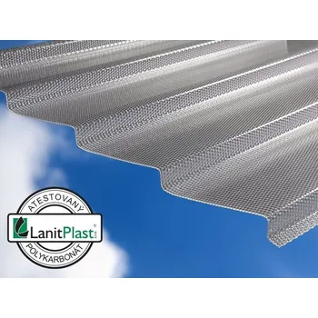 Polykarbonátová deska Vlnitá polykarbonátová deska Marlon CSE DIAMOND Z-TOP, š. 0,954 m × d. 5 m, síla 2,8 mm (čirá)