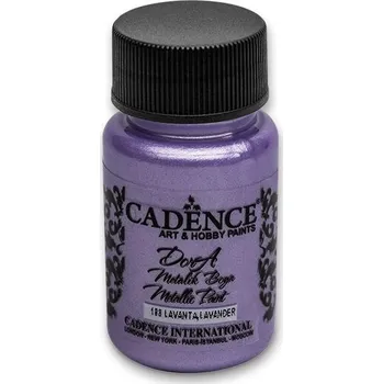 Výtvarná barva Metalická akrylová barva Cadence Dora Metalic - levadulová, lavander / 50 ml