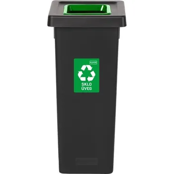 Odpadkový koš IGOTREND Igotrend, 720002 Koš na tříděný odpad 53 l, FIT BIN černá/zelená