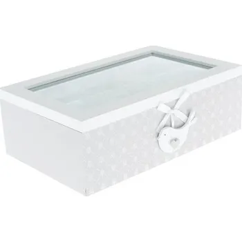 Svačinový box Dřevěný box, 3 oddíly