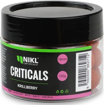 Nikl Boilie Criticals KrillBerry 150g Hmotnost: 150g, Průměr: 24mm