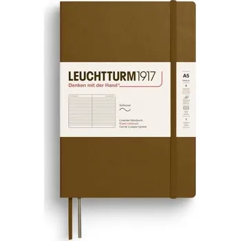 Blok Leuchtturm1917 Zápisník Spice Brown Softcover A5 linkovaný