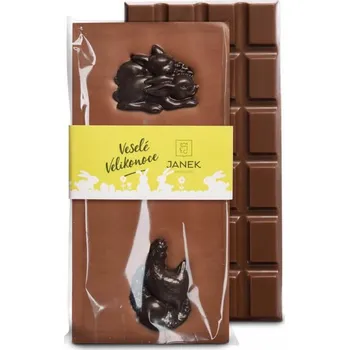 Čokoláda JANEK Mléčná velikonoční čokoláda s postavičkami 95 g