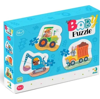 Puzzle Baby puzzle Doprava 3v1 (2,3,4 dílků)