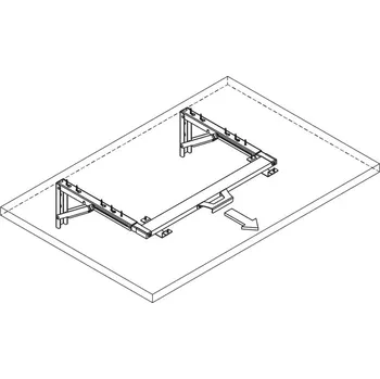 Držák na polici Laguna Spojovací komplet pro synchronizaci sklopných konzol bílý
