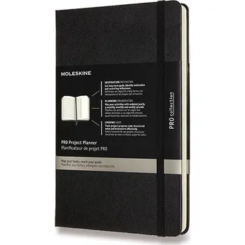 Blok Zápisník Moleskine PRO Project Planner - L, černý