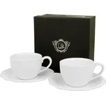 Sada dvou porcelánových šálků a podšálků Alice