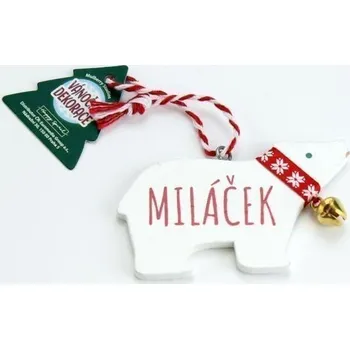Vánoční dekorace lední medvěd MILÁČEK