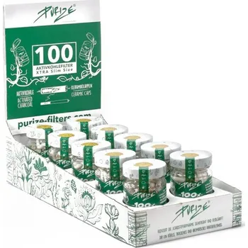 Uhlíkové filtry Purize extra slim 100 ks Barva: Organic